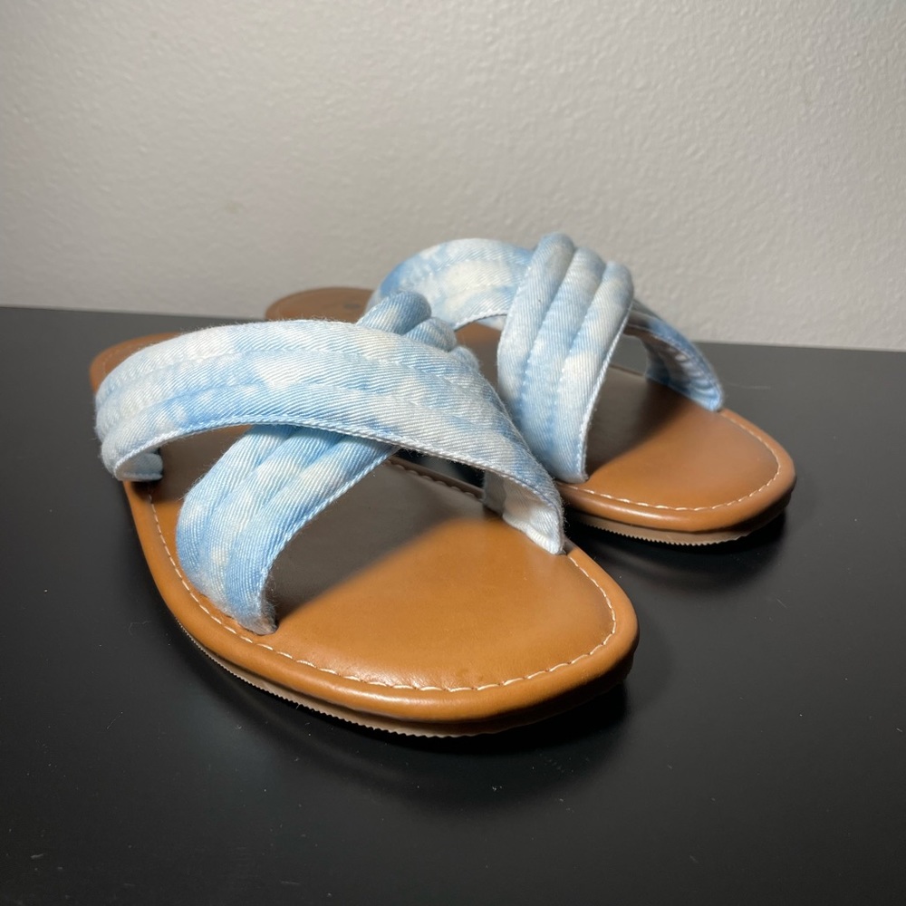 Light blue shade & shore sandals, size 7